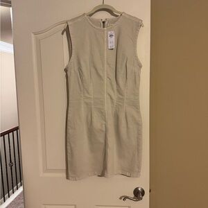 Abercrombie & Fitch Cream Sheath Mini Dress